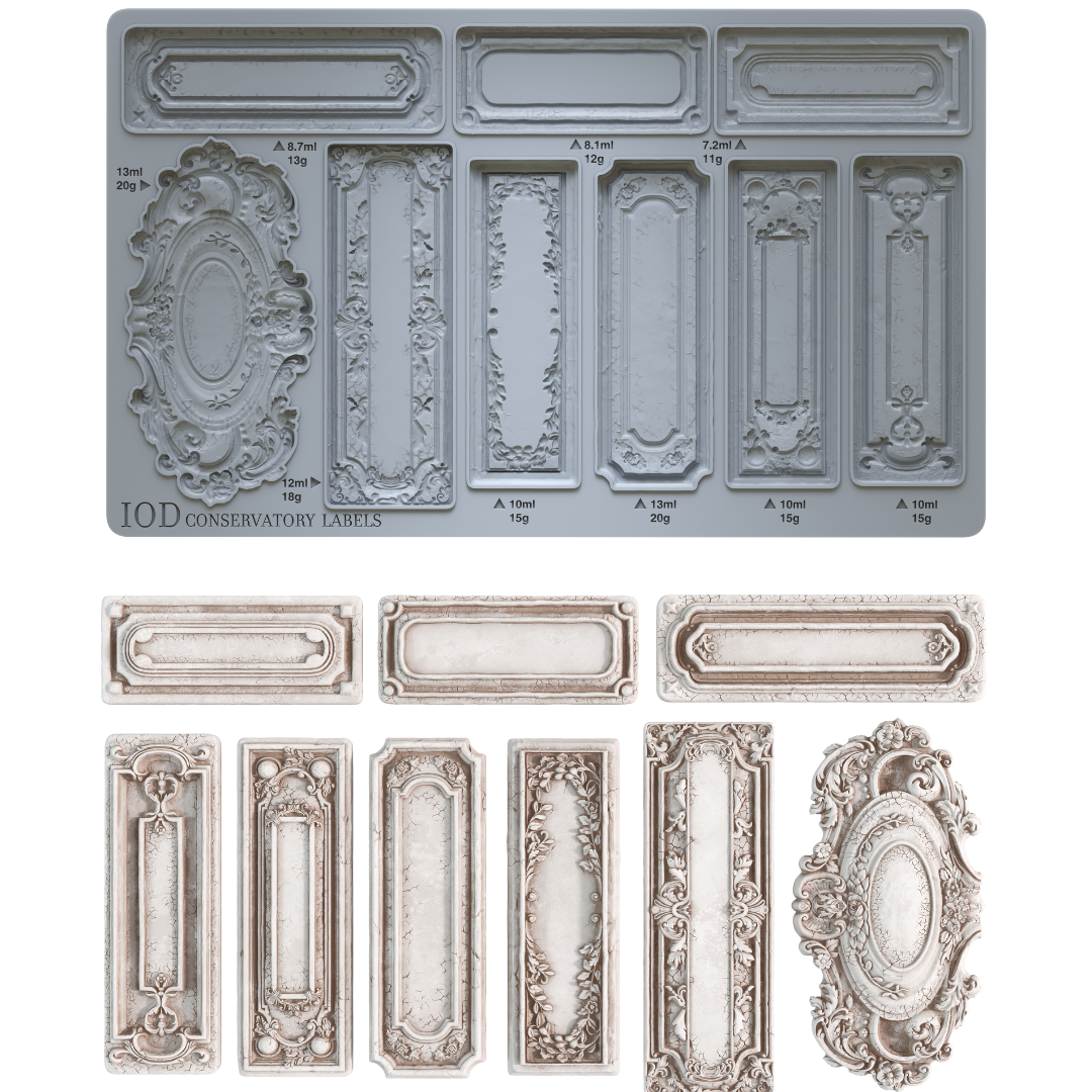 Conservatory Labels 6"x10" Decor Moulds™