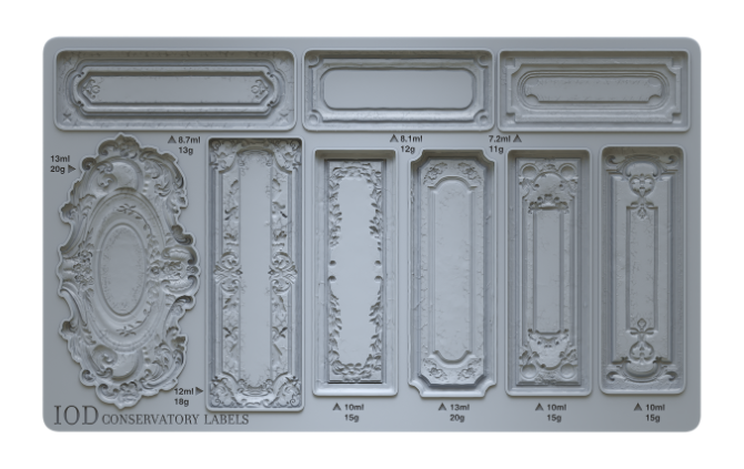 Conservatory Labels 6"x10" Decor Moulds™