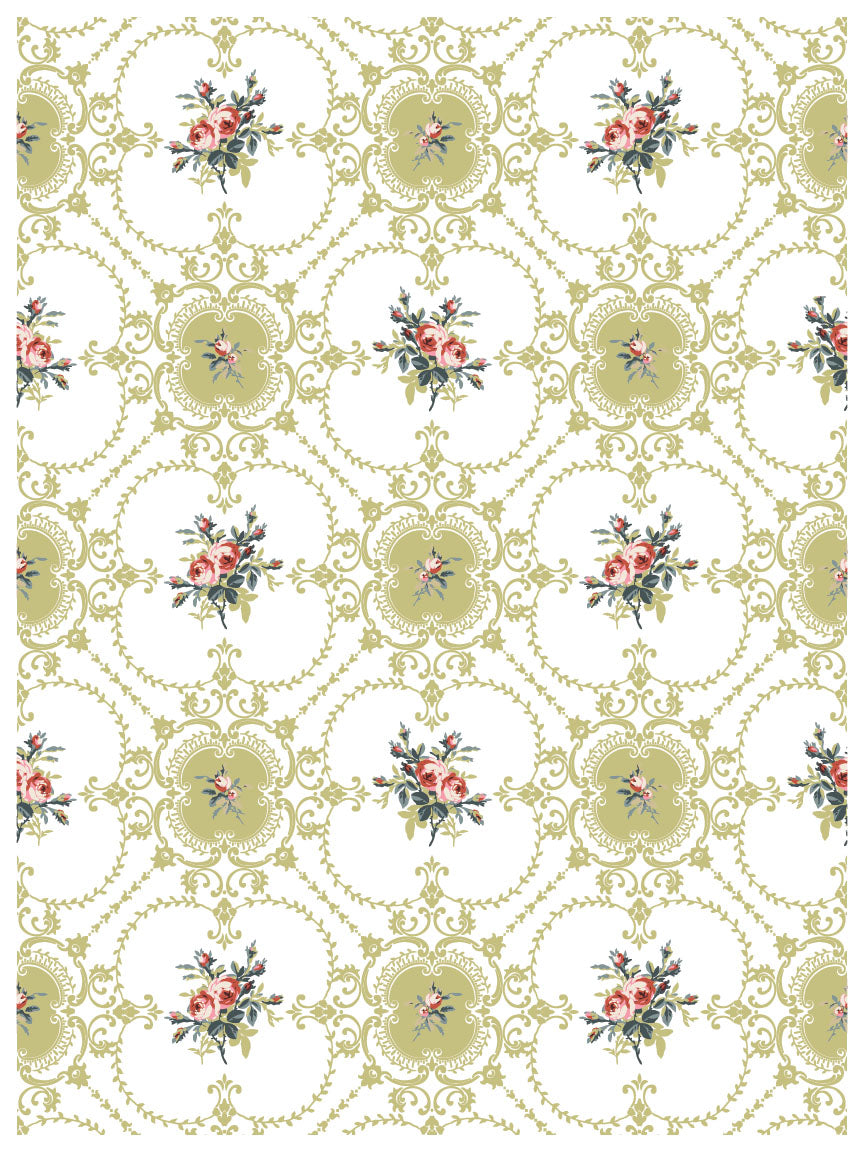 Lattice Rose Paint Inlay 12"X16" Pad
