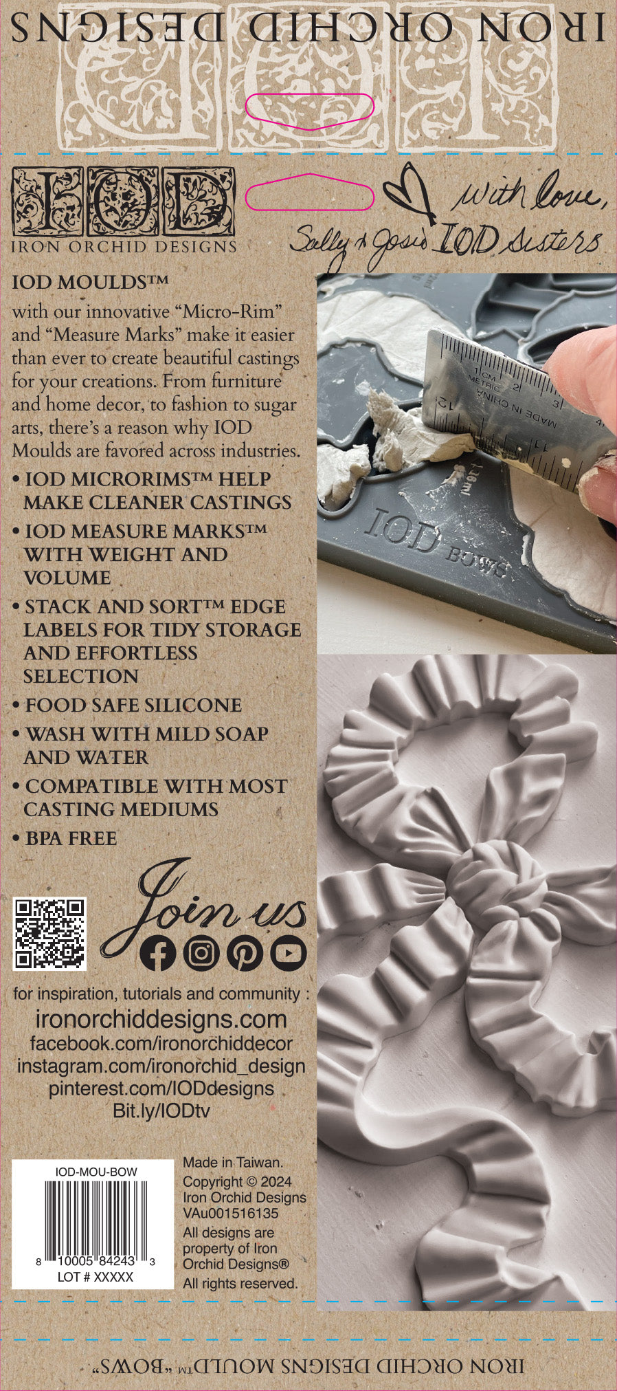 Bows 6"x10" Decor Moulds™