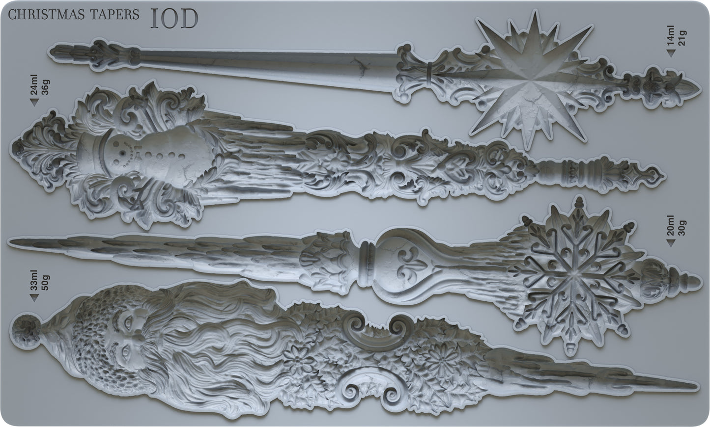 Christmas Tapers 6x10" Decor Moulds™
