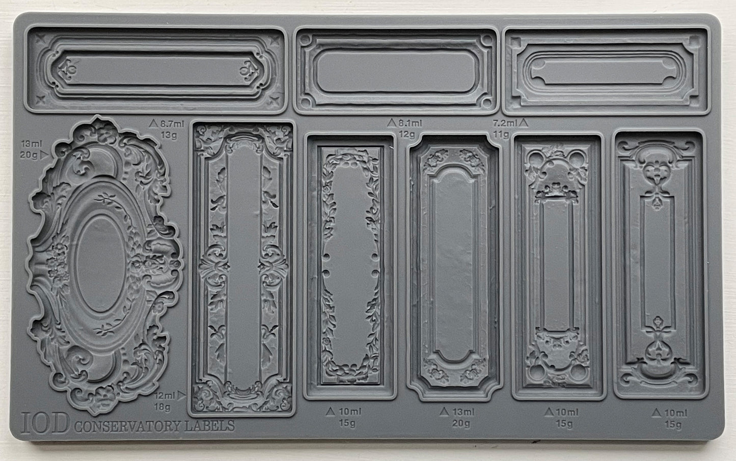 Conservatory Labels 6"x10" Decor Moulds™