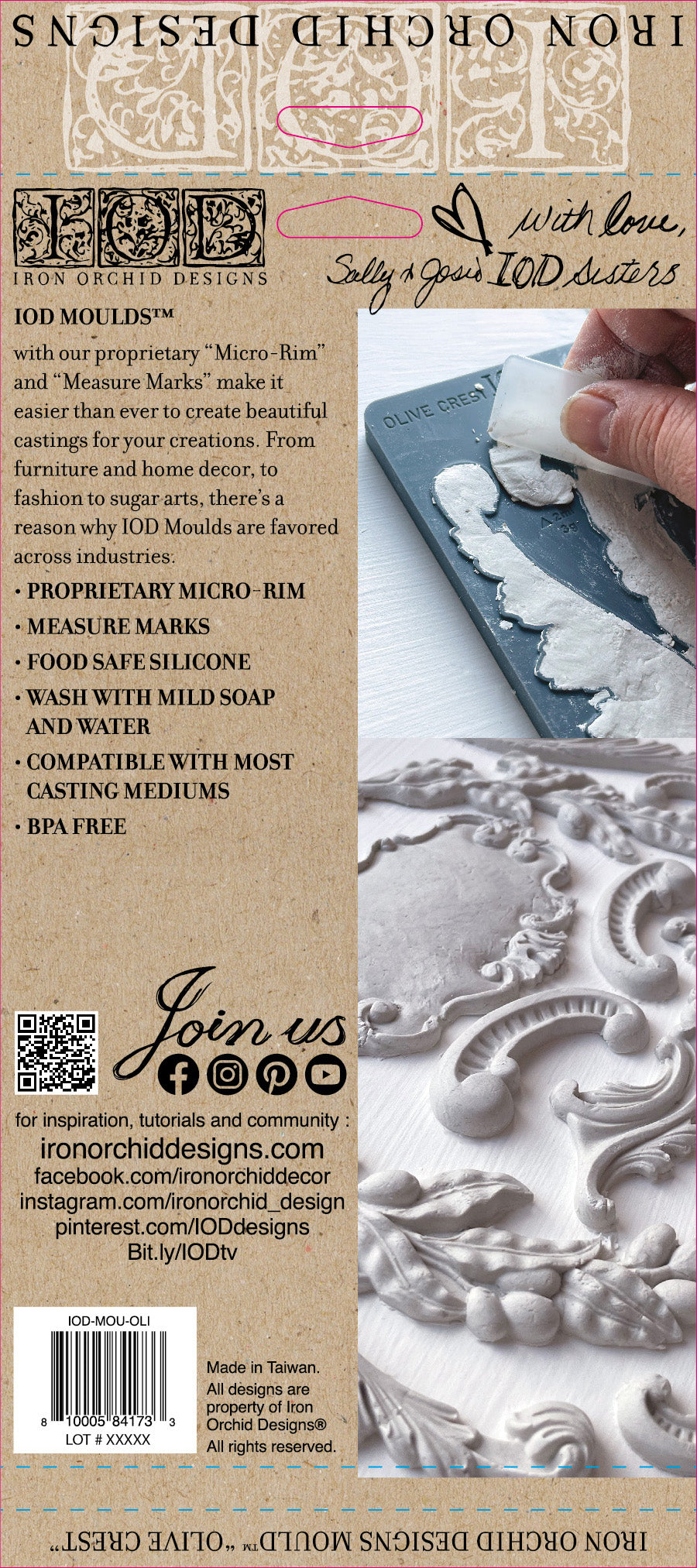 Olive Crest 6"x10" Decor Moulds™