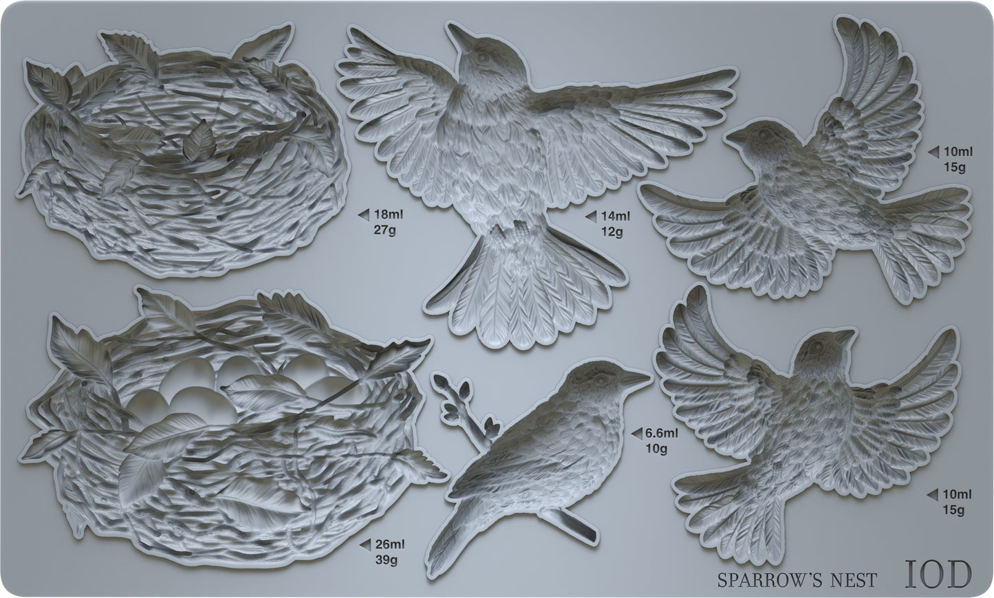 Sparrow's Nest 6x10" Decor Moulds™