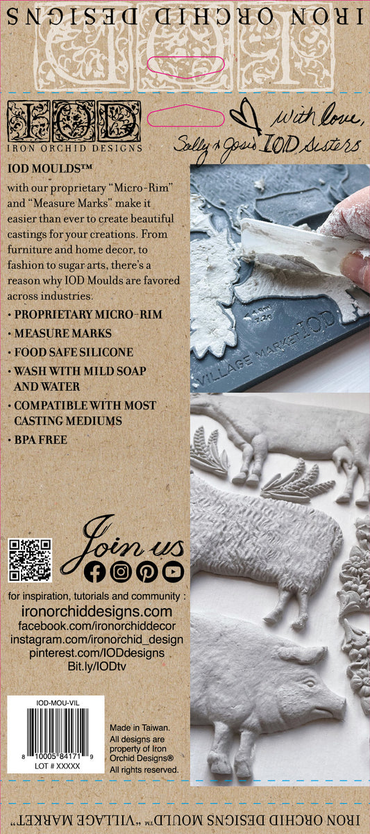 Village Market 6"x10" Decor Moulds