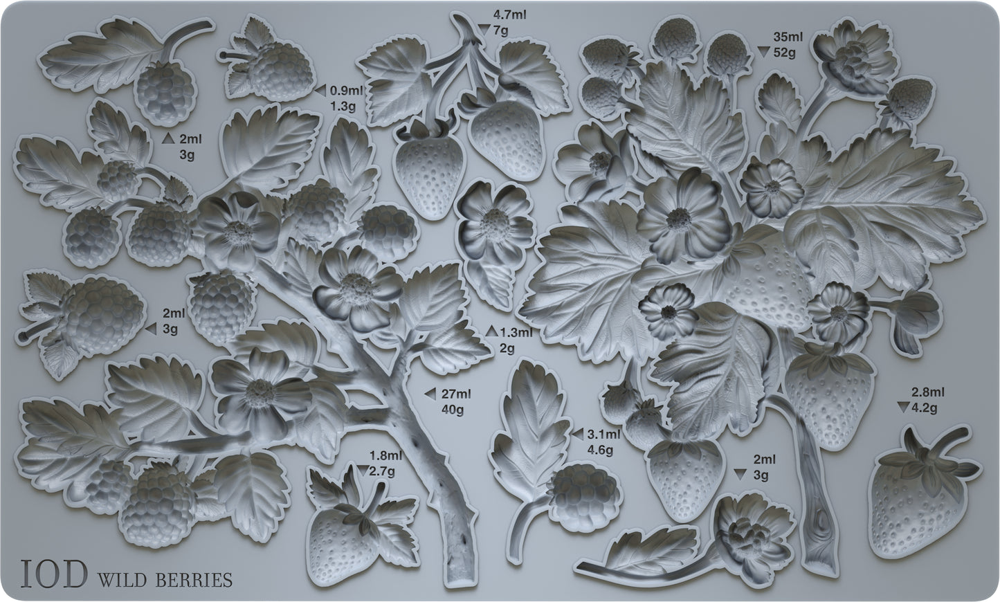 Wild Berries 6x10" Decor Moulds™
