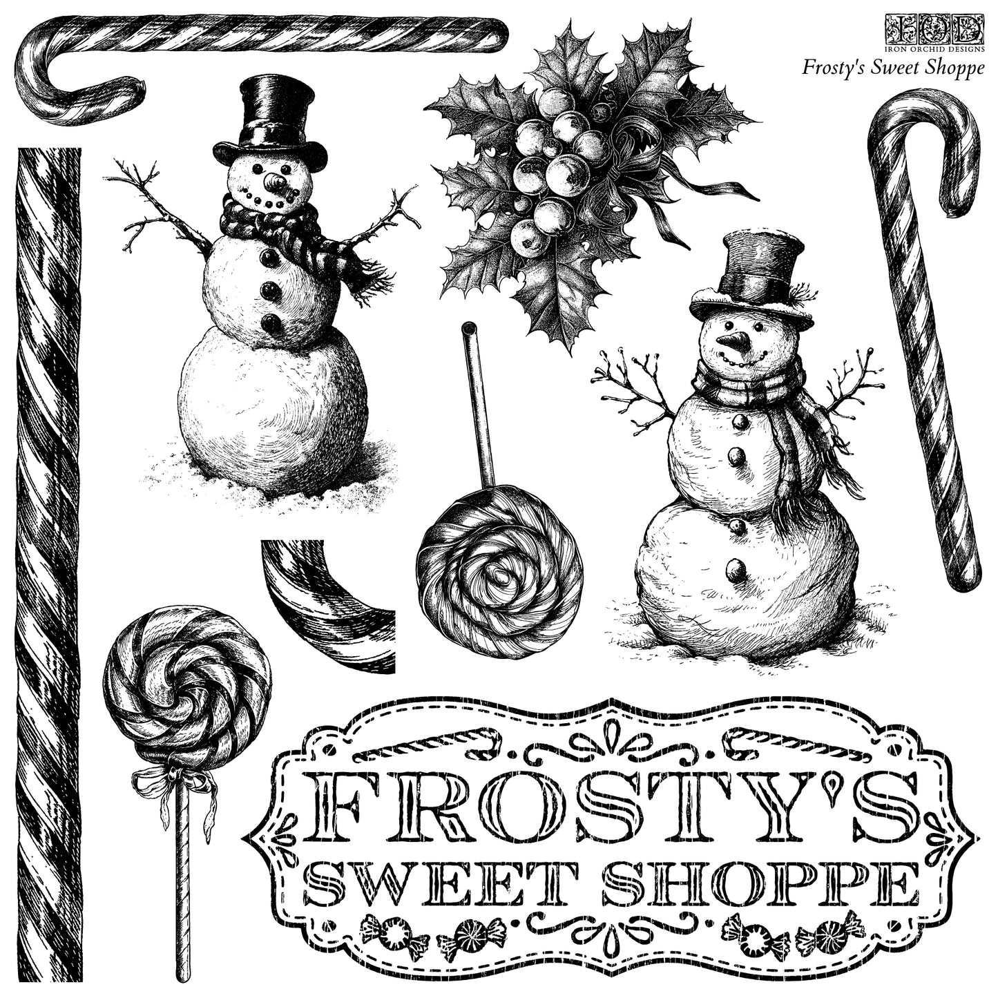 Frosty's Sweet Shoppe 12x12 Decor Stamps™