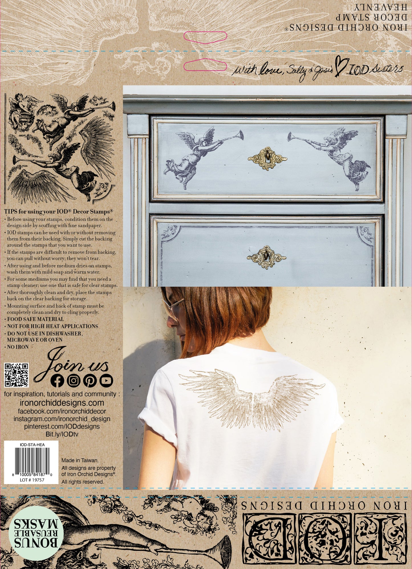 Heavenly 12×12 DECOR STAMP