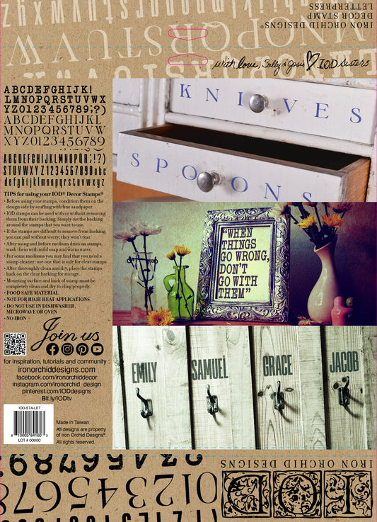 Letterpress 12×12 DECOR STAMP