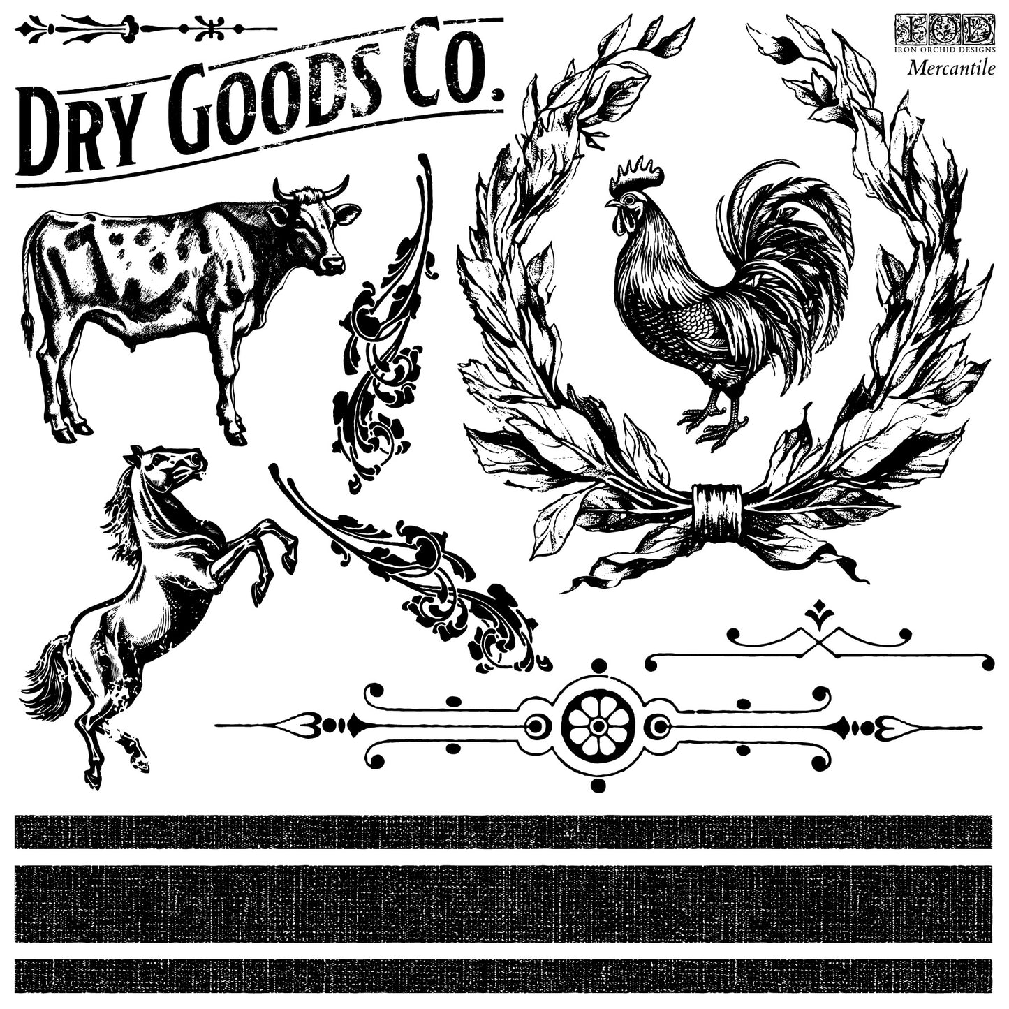 Mercantile 12×12 DECOR STAMPS