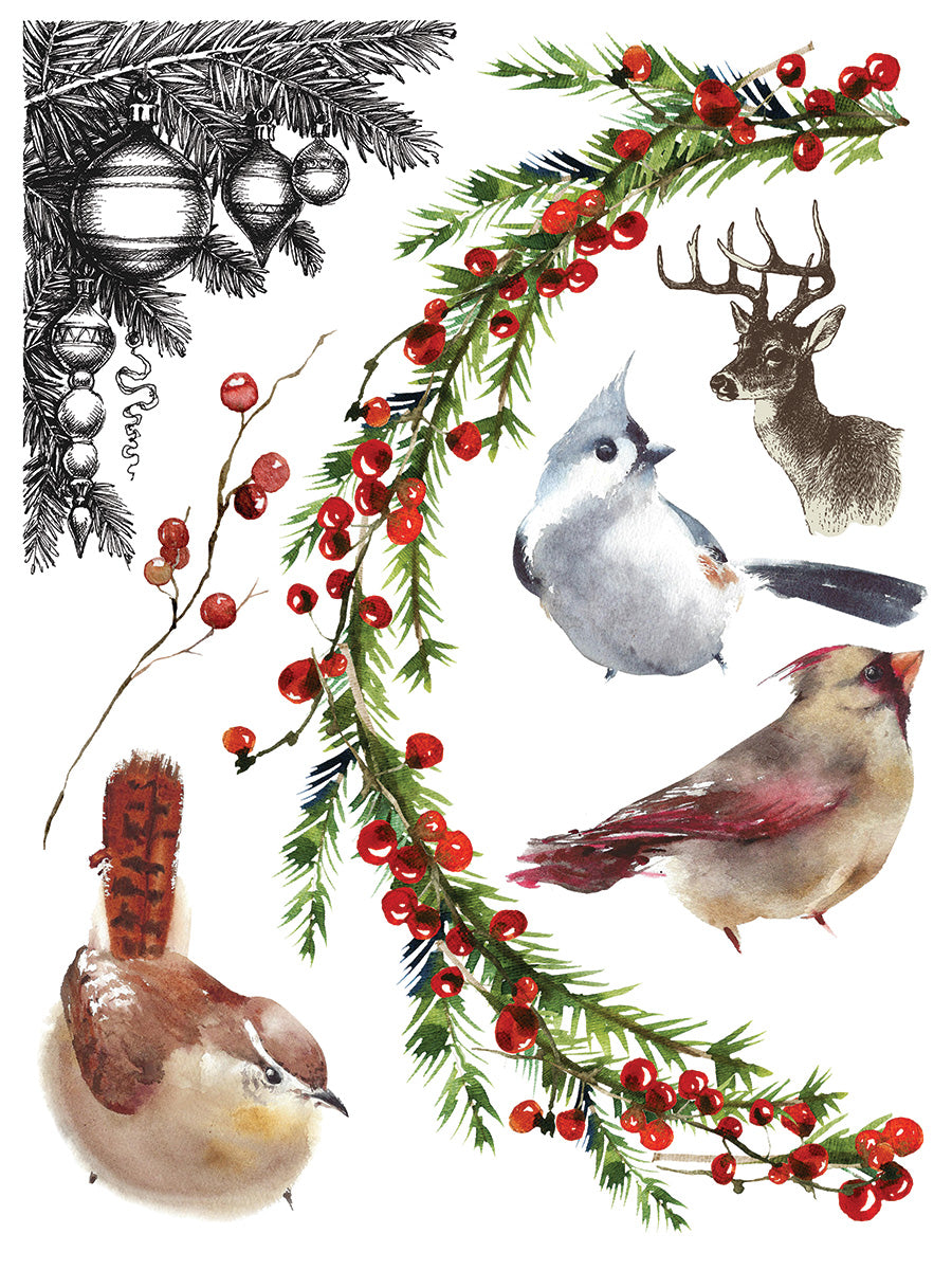 Christmas Valley IOD Transfer 12"X16" Pad PAD