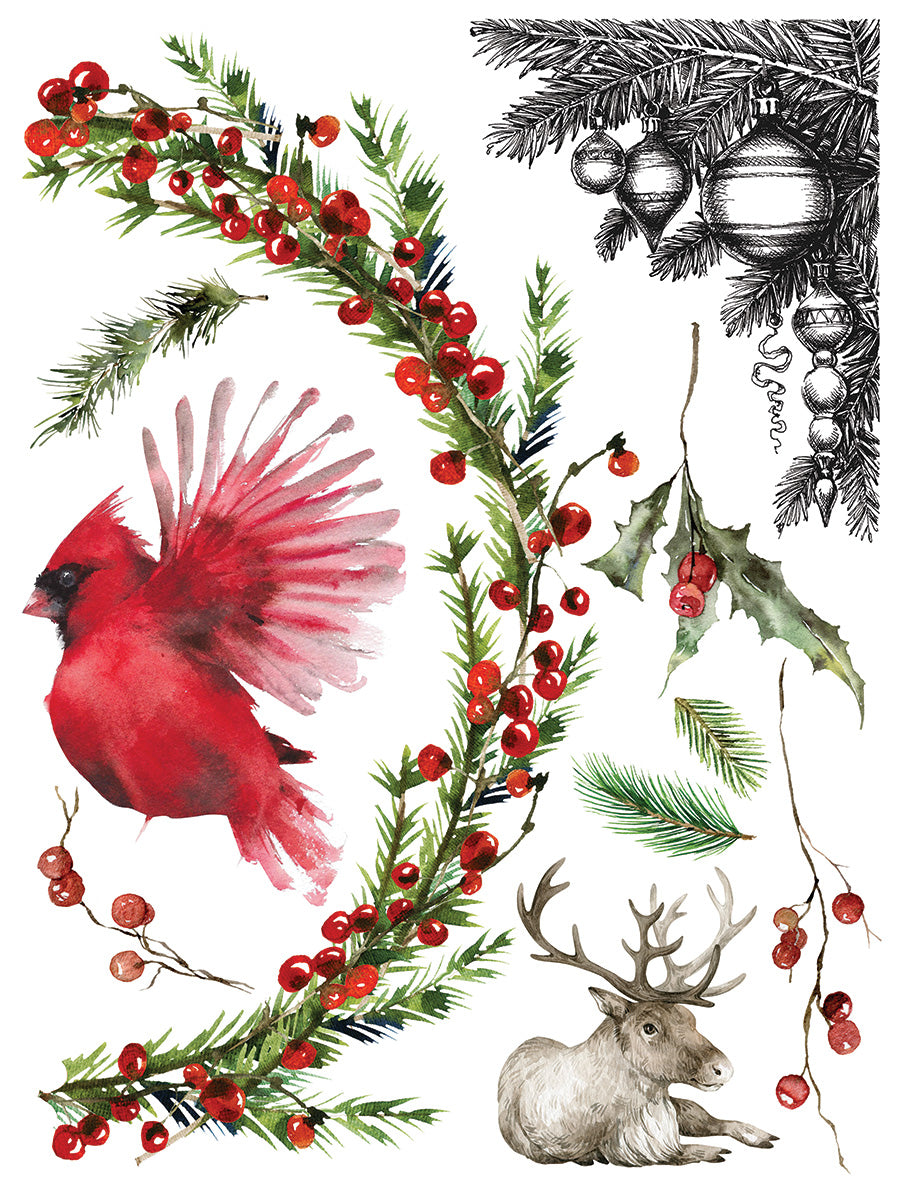 Christmas Valley IOD Transfer 12"X16" Pad PAD