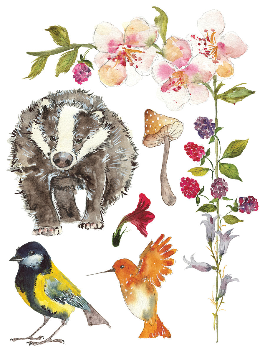 Whispering Willow IOD Transfer 12"X16" Pad