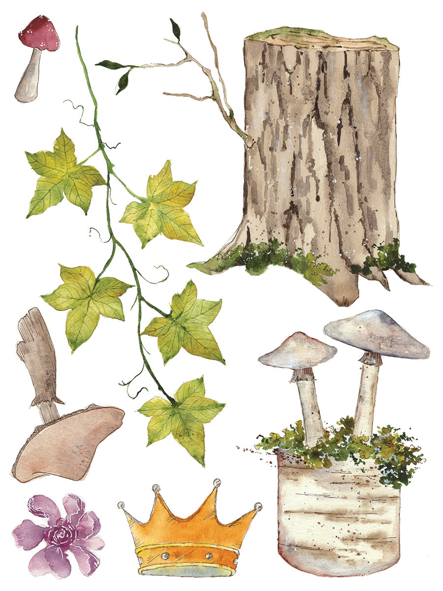 Whispering Willow IOD Transfer 12"X16" Pad