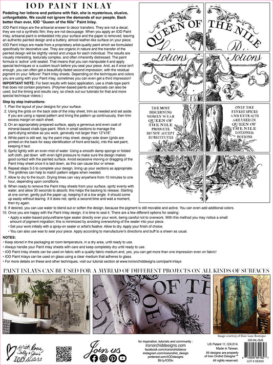 Queen of the Nile Paint Inlay 12"X16" Pad