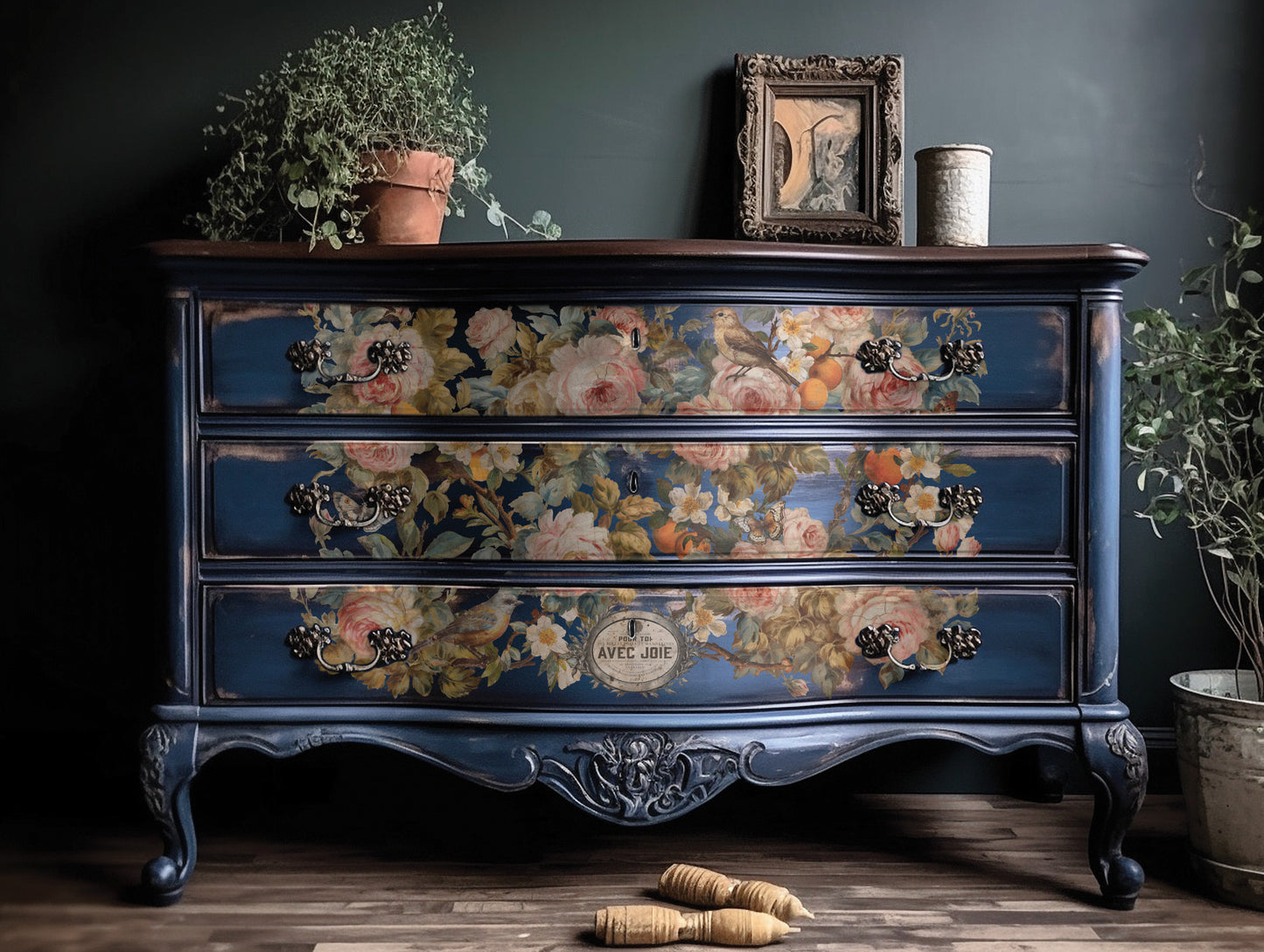 Joie Des Roses Transfer 12"X16"