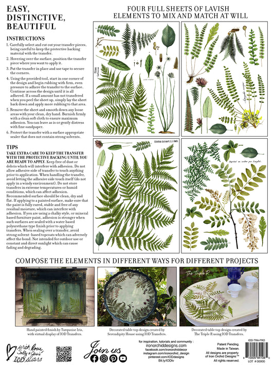 Fronds Botanical 12"X16" Pad