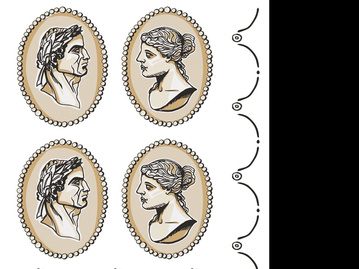 Classical Cameo Paint Inlay 12"X16" Pad