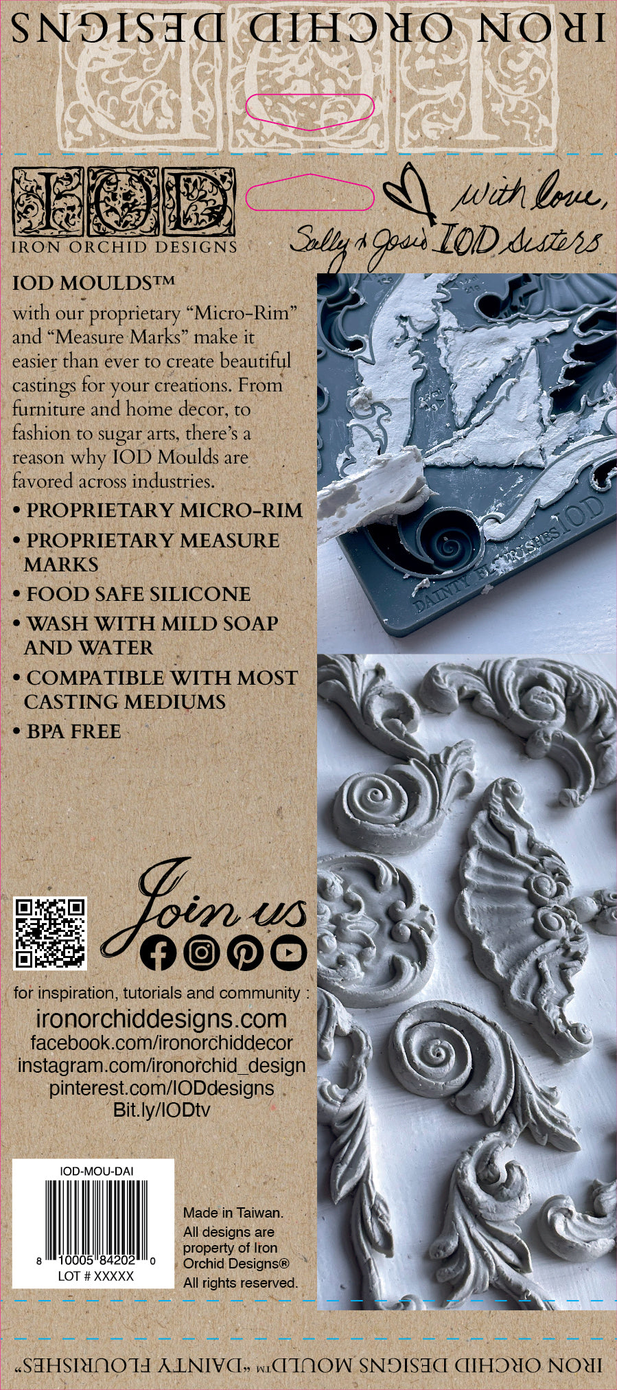 Dainty Flourishes 6"x10" Decor Moulds™