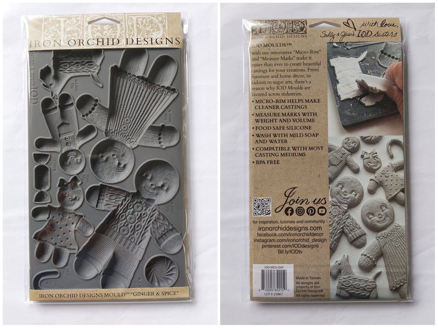 Ginger and Spice 6"x10" Decor Moulds™