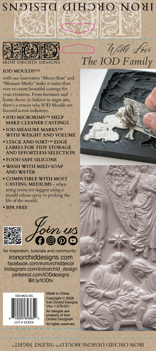 Silent Night 6"x10" IOD Moulds™
