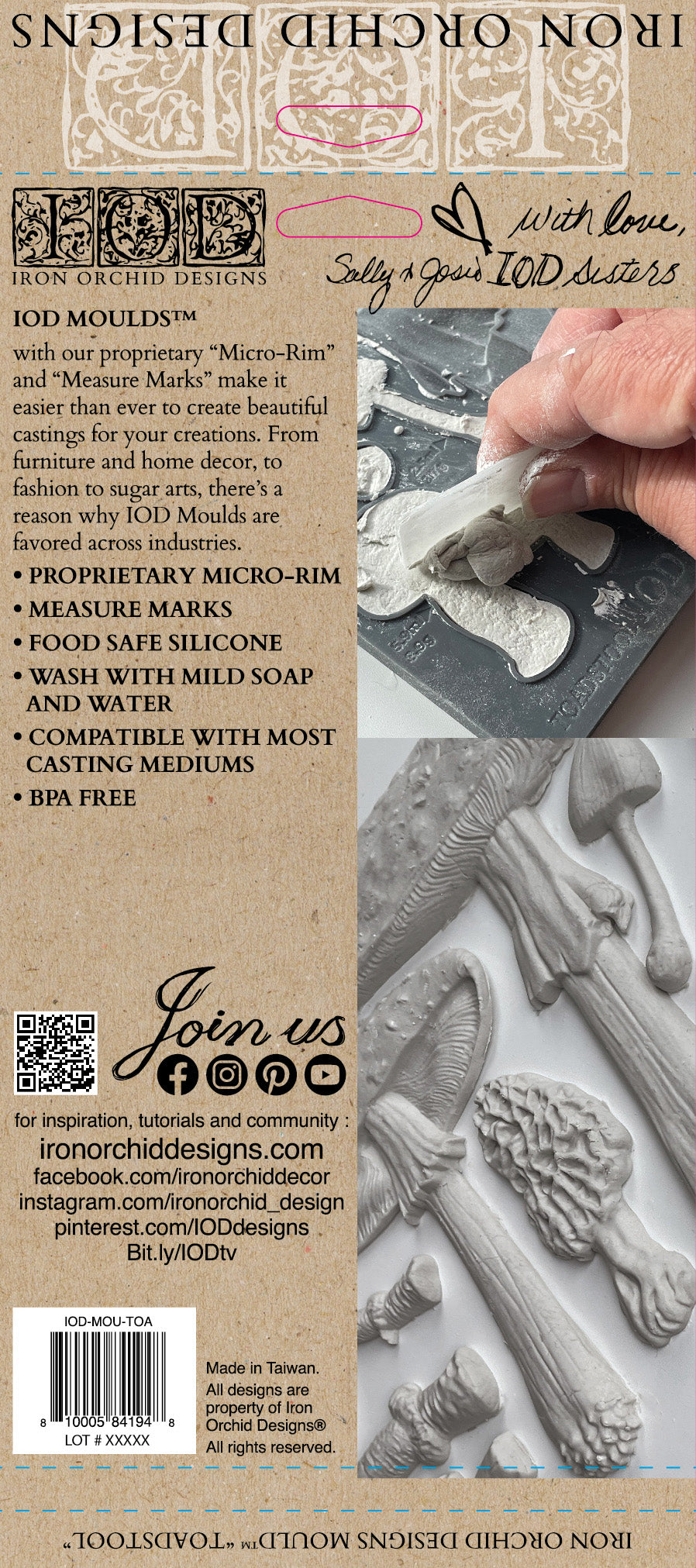 Toadstool 6"x10" Decor Moulds™