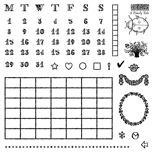 A Timely Tale 6x6 IOD Stamp™