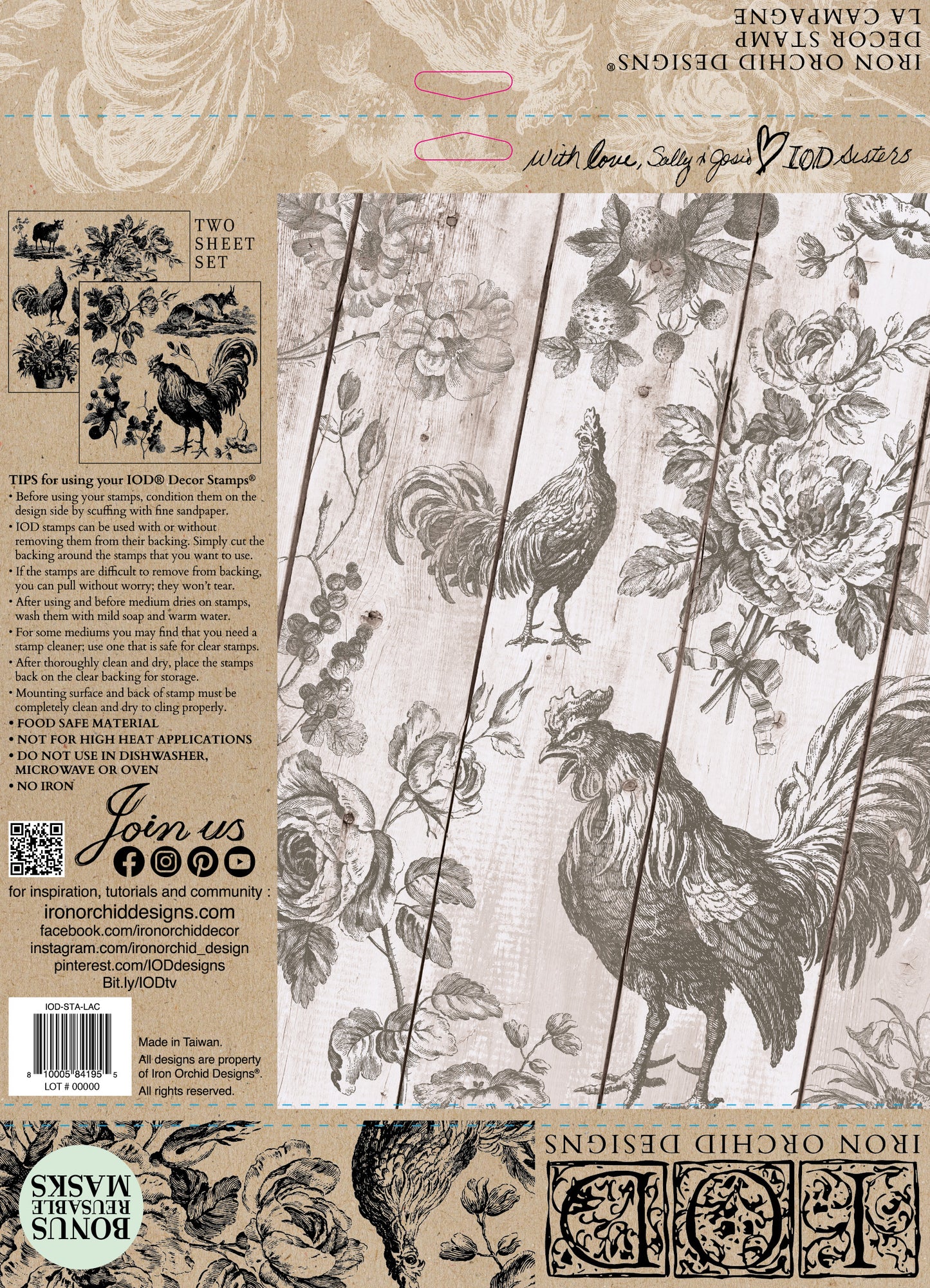 La Campagne 12×12 DECOR STAMP