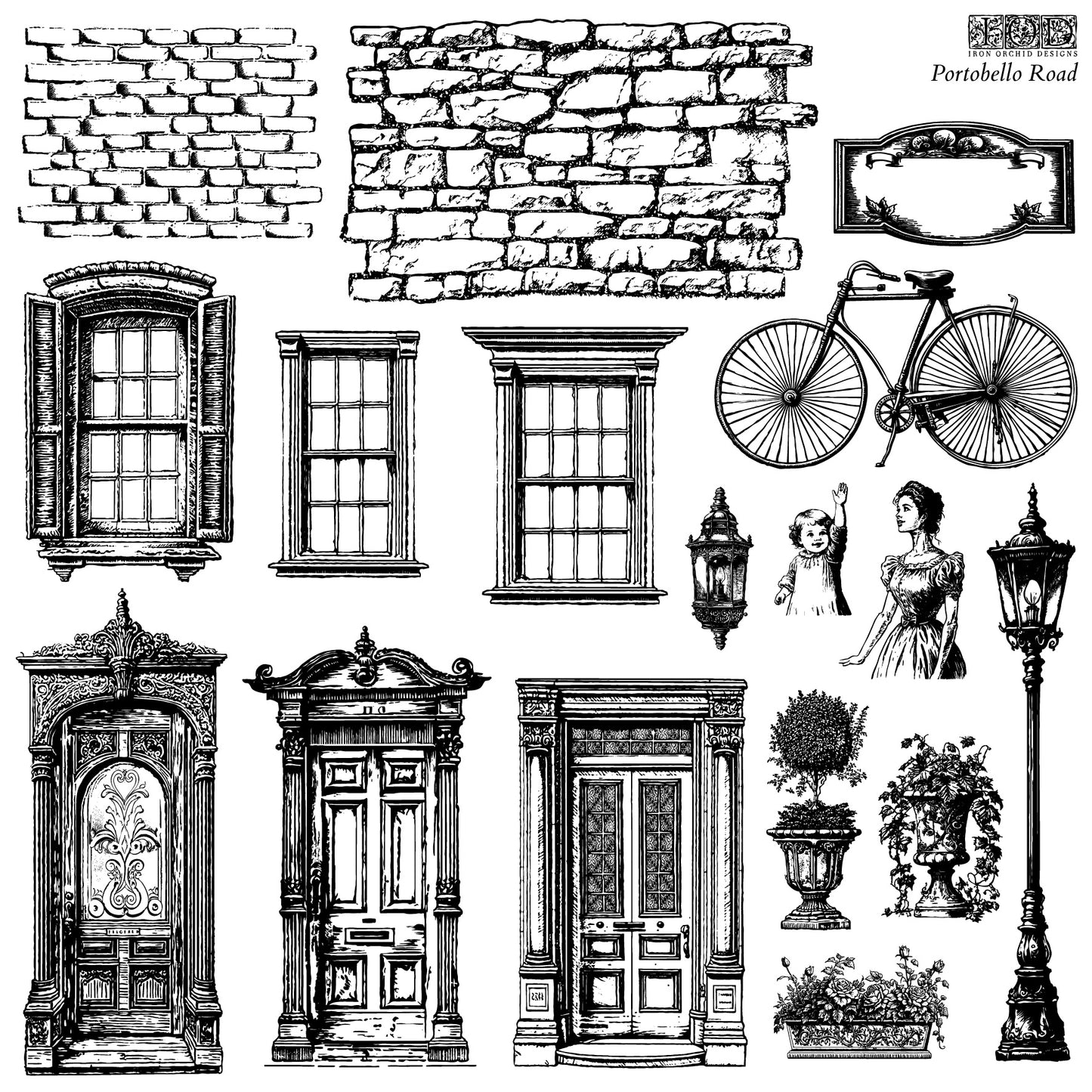 Portobello Road 12×12 DECOR STAMPS