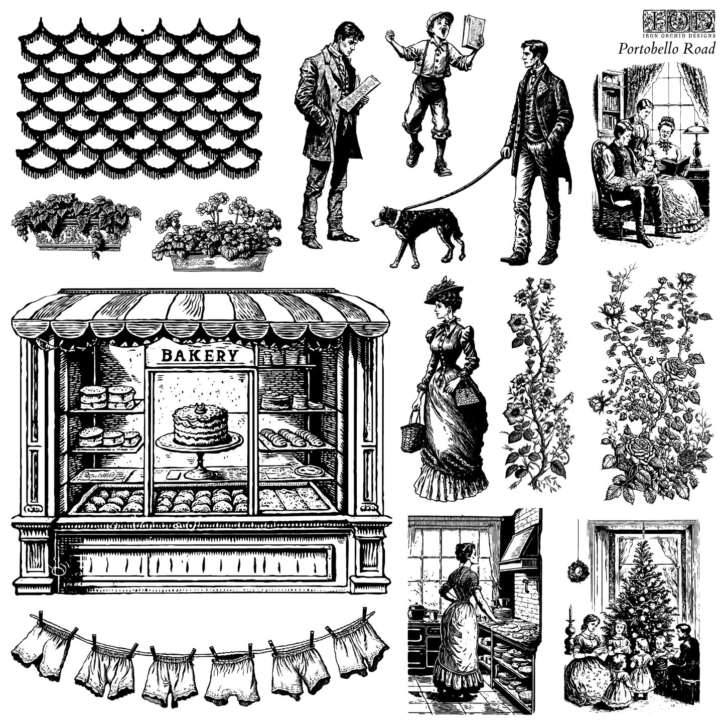Portobello Road 12×12 DECOR STAMPS