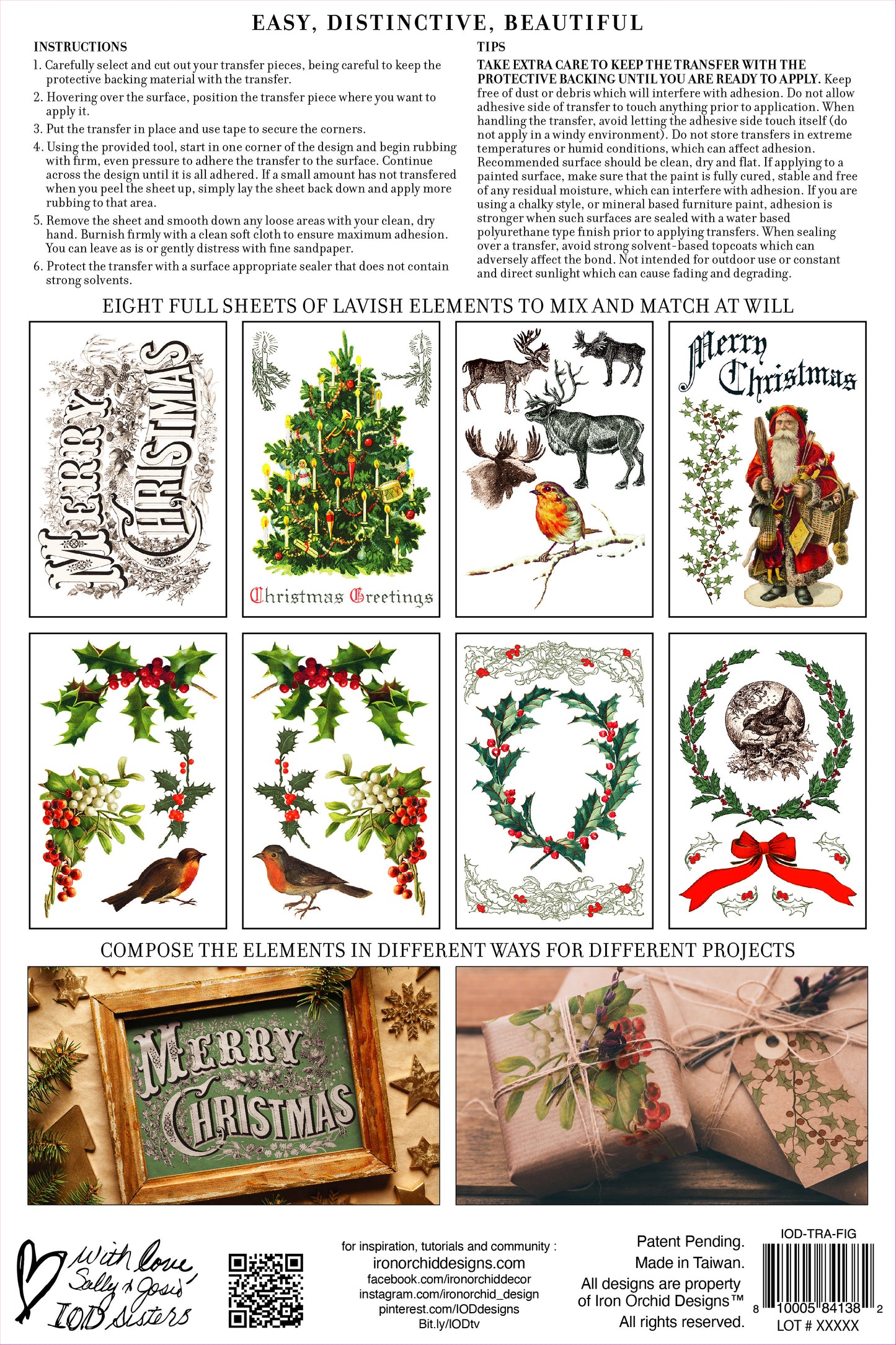 Figgy Pudding IOD Transfer 8"X12" Pad