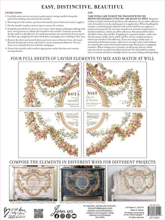 The Botanist IOD Transfer 12"×16" PAD