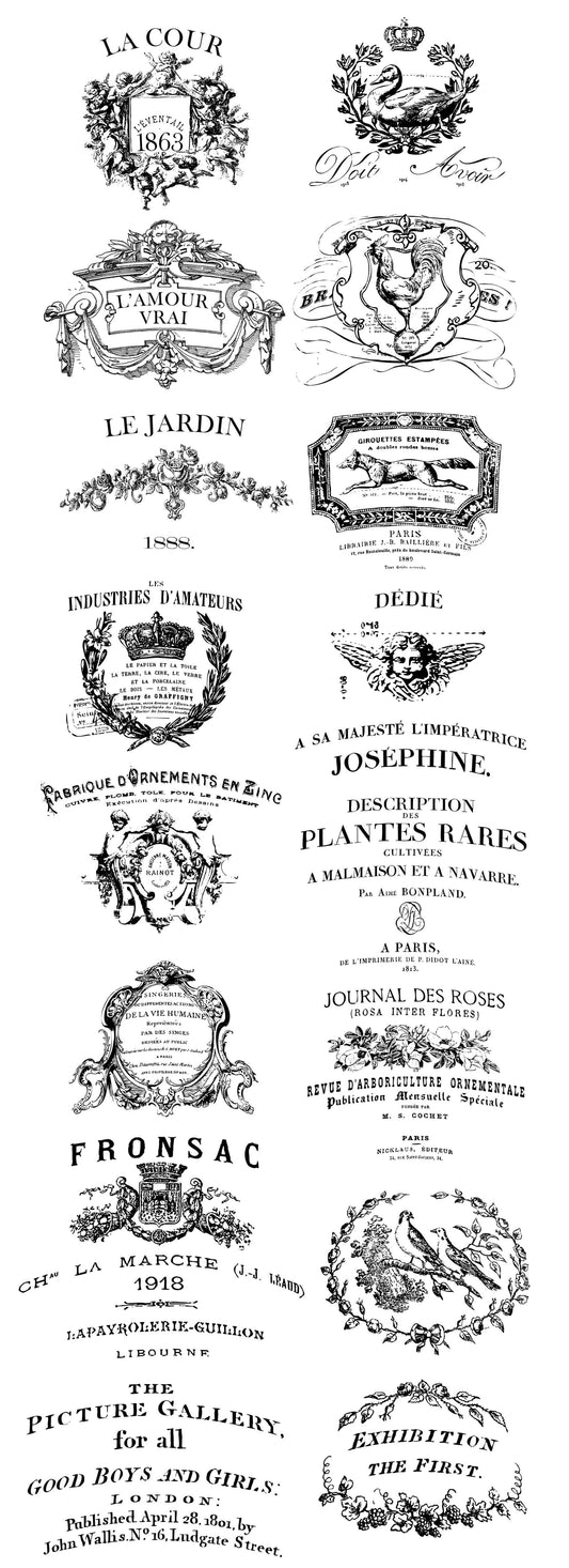 Classic Pots 12"×33" Decor Transfer (tube)