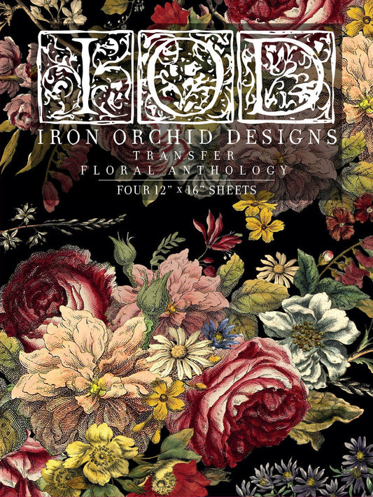 Floral Anthology IOD Transfer 12"X16" Pad