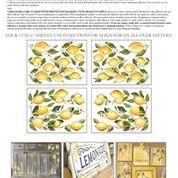 Lemon Drops IOD Transfer 12"×16" PAD