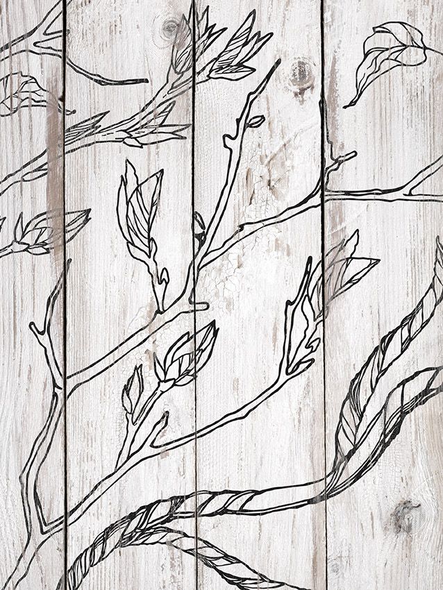 Branches and Vines 12X12 Decor Stamp