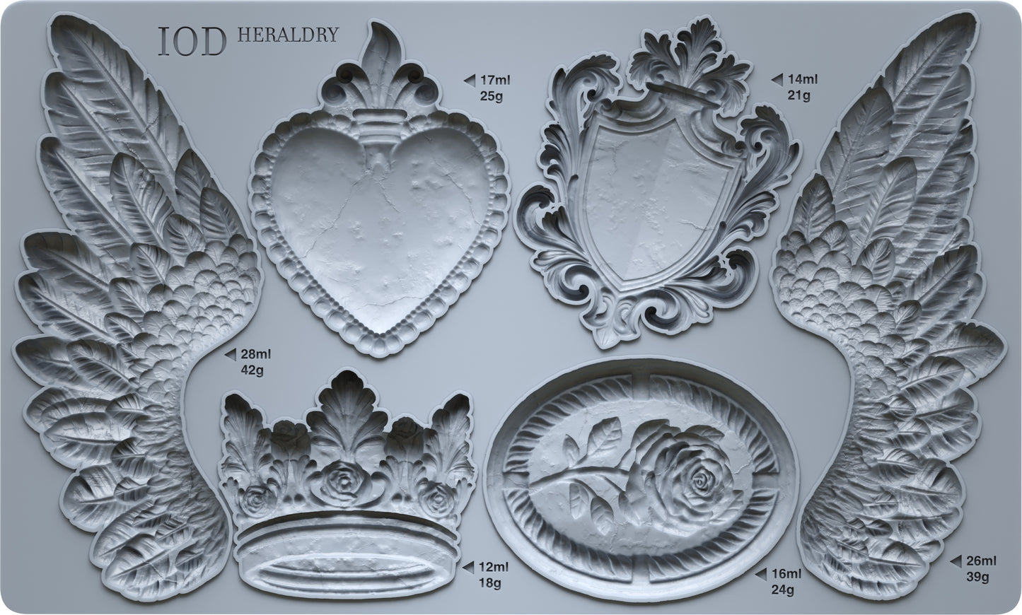 Heraldry 6"x10" Decor Moulds™