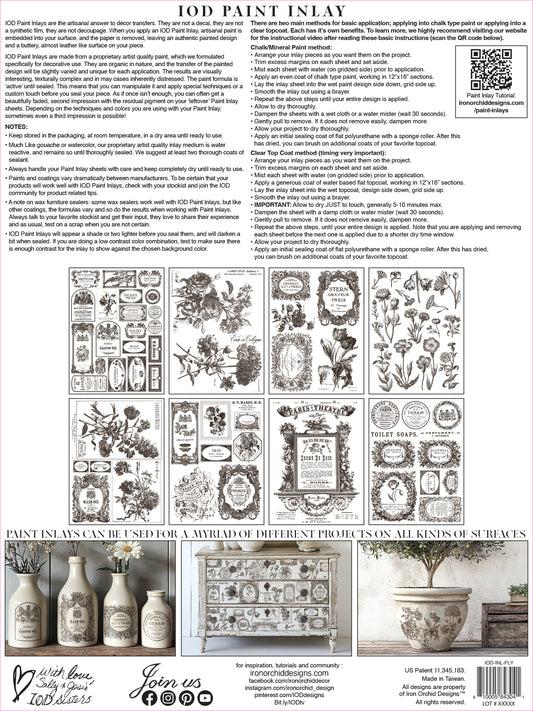 Floriography IOD Paint Inlay 12x16 Pad™