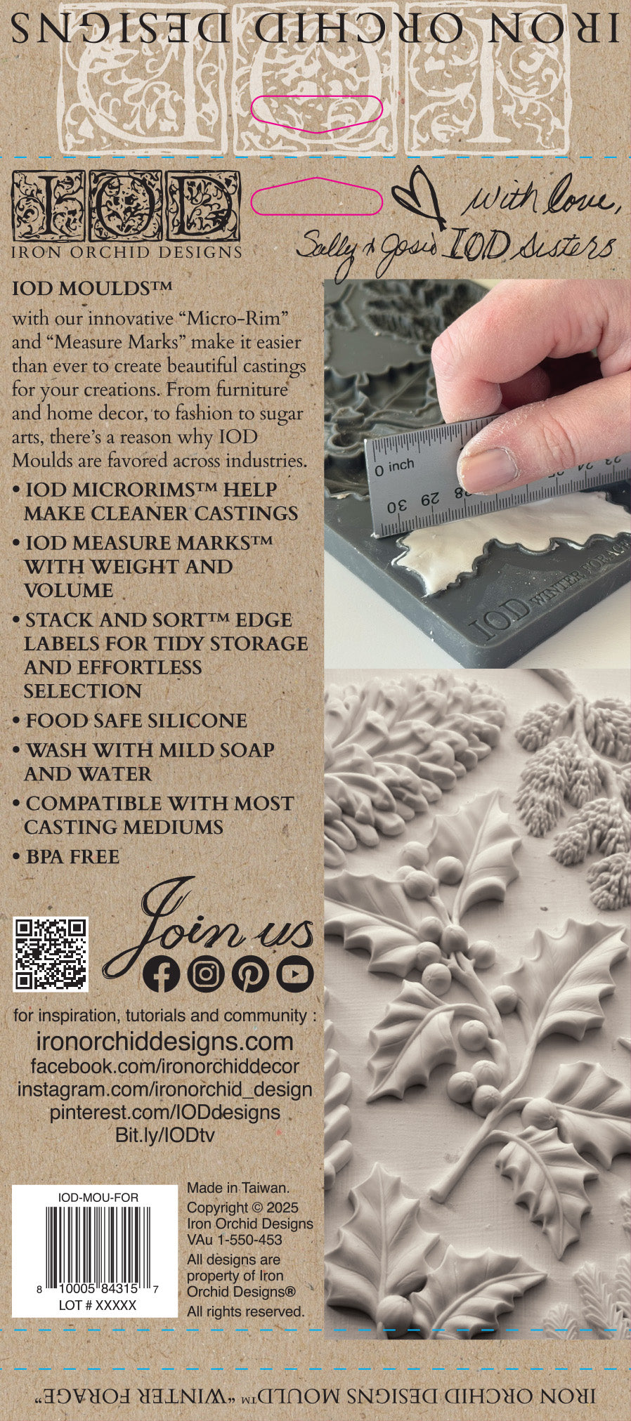 Winter Forage 6"x10" Decor Moulds™