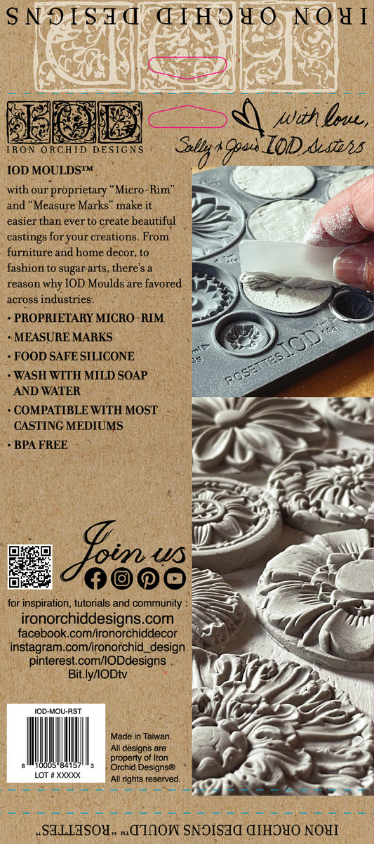 Rosettes  6"x10" Decor Moulds™