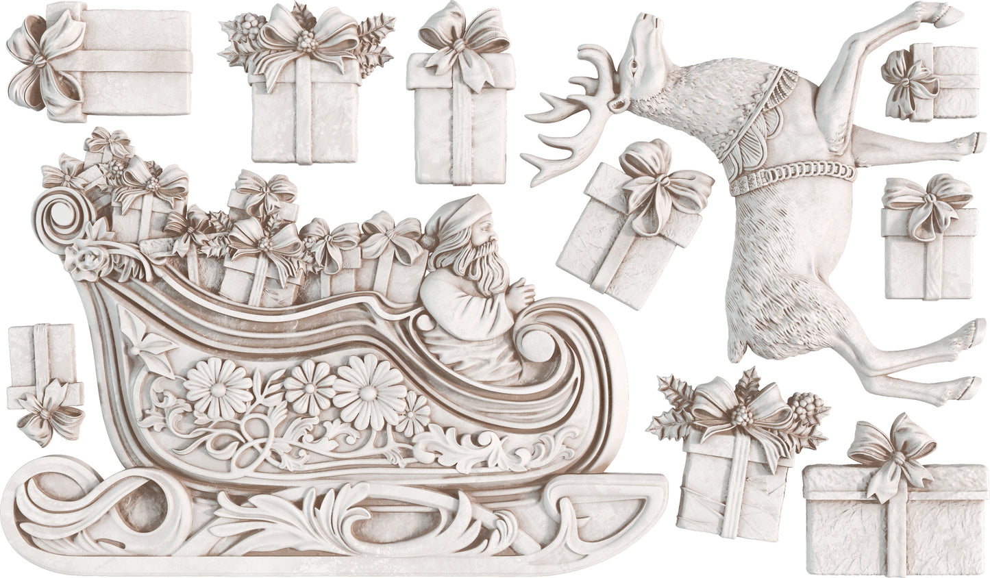 Santa's Sleigh 6x10" Decor Moulds™