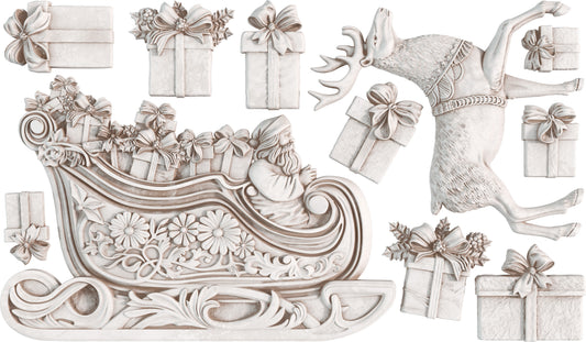 Santa's Sleigh 6x10" Decor Moulds™