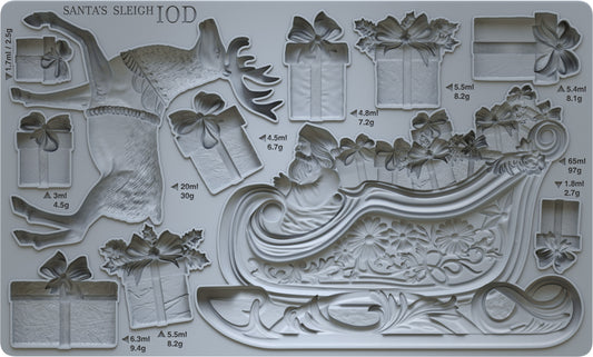 Santa's Sleigh 6x10" Decor Moulds™