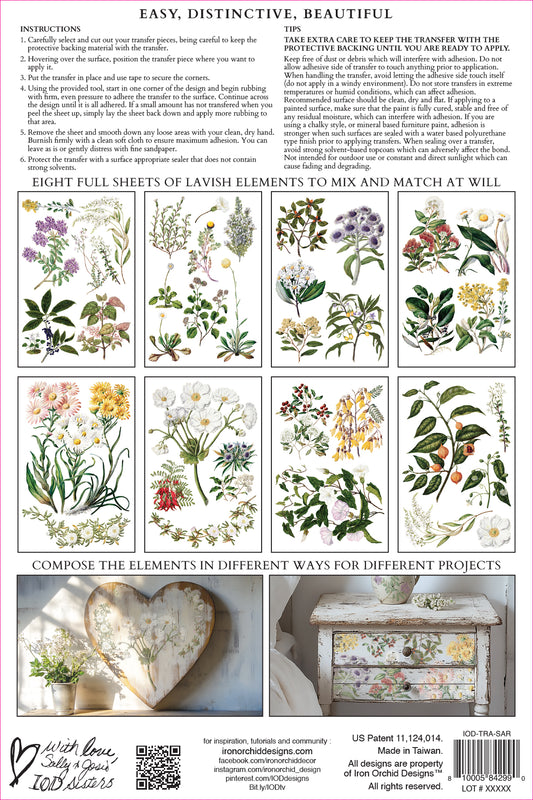 Sarah Featon’s Botanicals IOD Transfer 8x12 Pad™