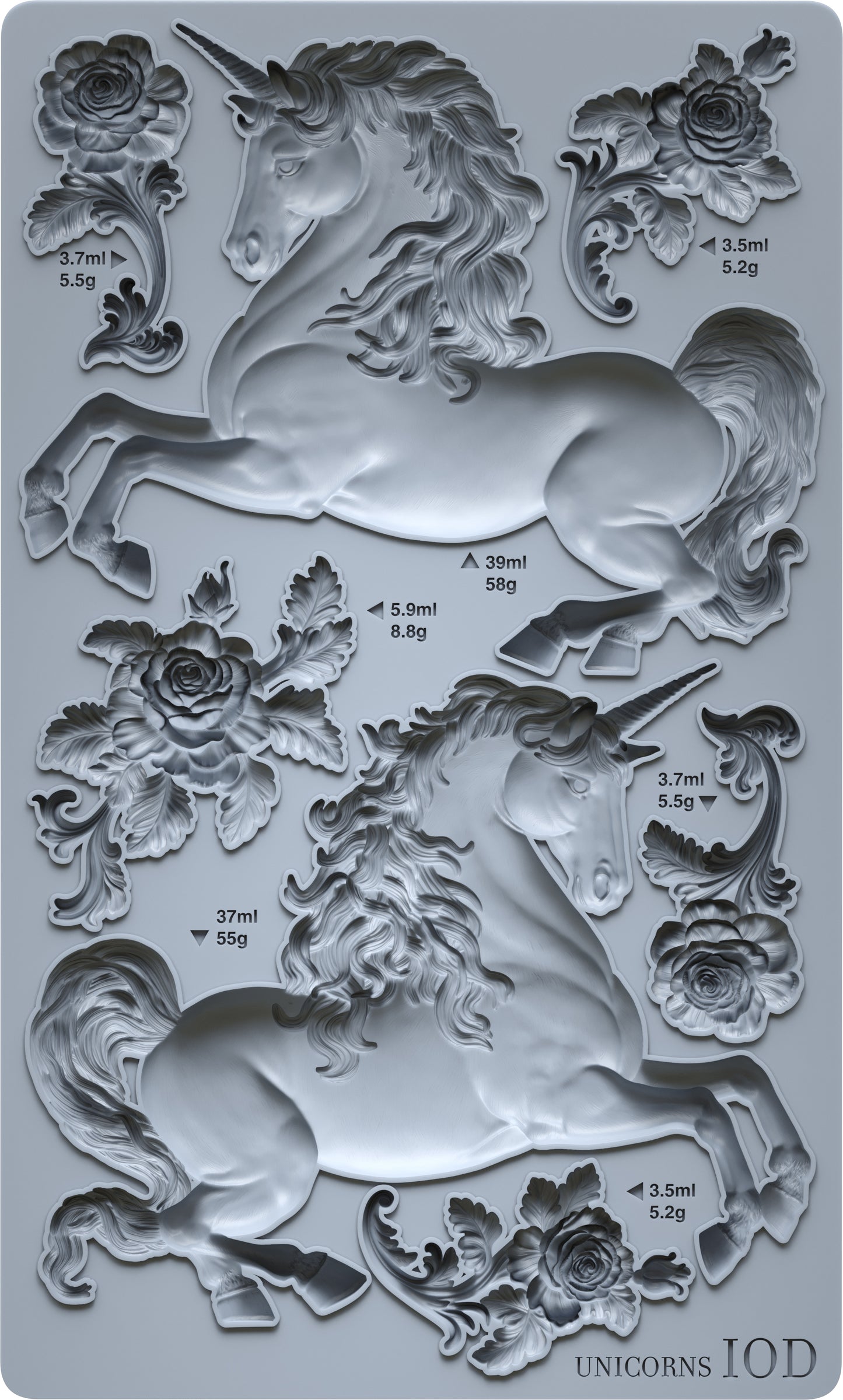 Unicorns 6x10" Decor Moulds™