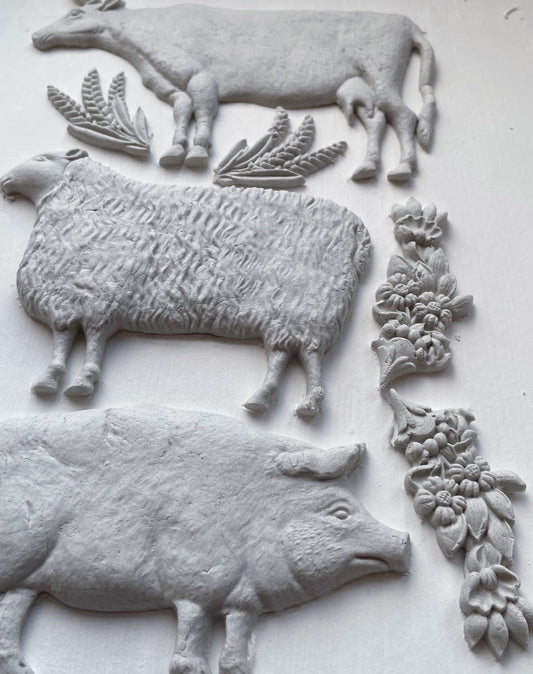 Village Market 6"x10" Decor Moulds