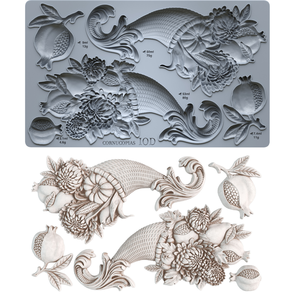 Cornucopias 6"x10" Decor Moulds™