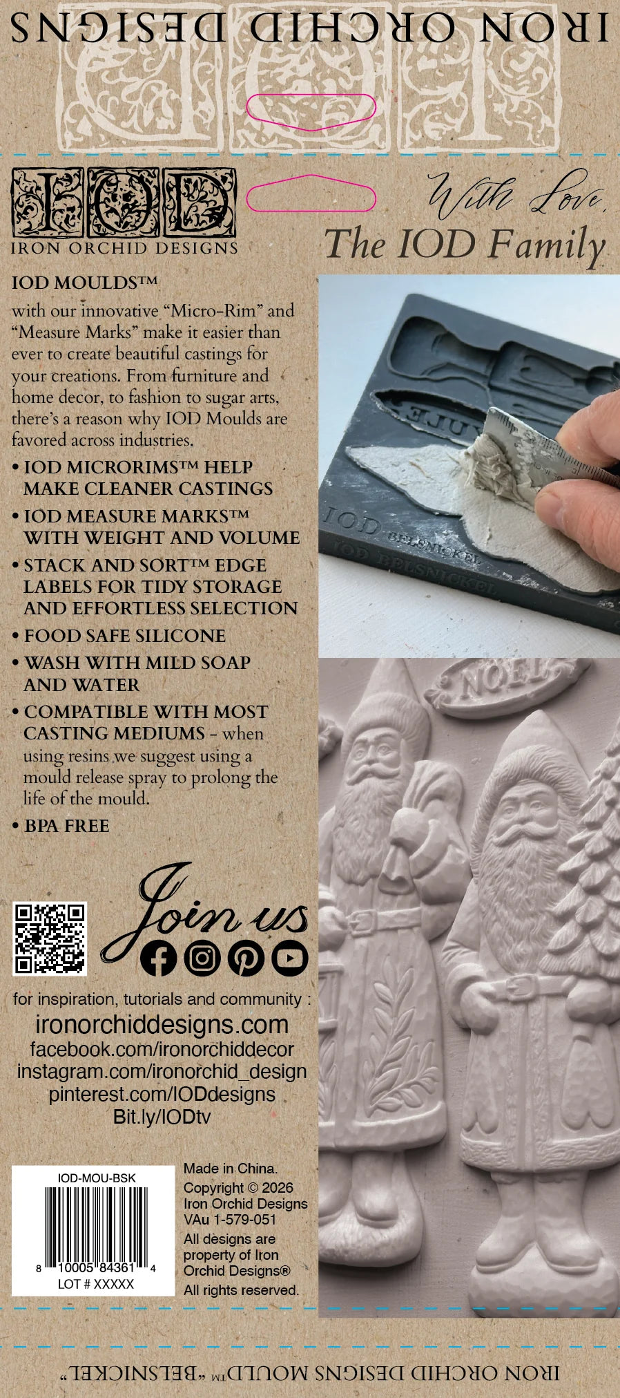 Belsnickel 6"x10" Decor Moulds™