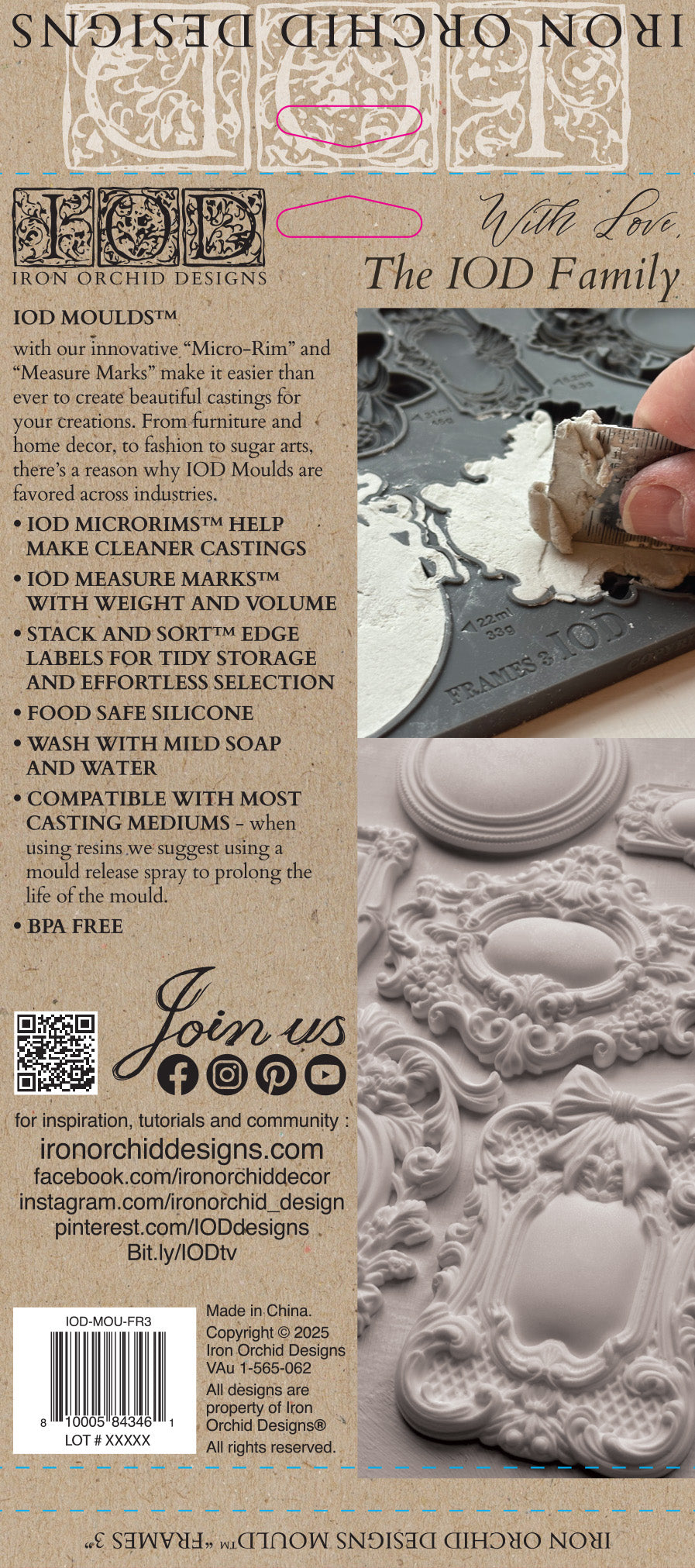 Frames 3  6"x10" Decor Moulds™