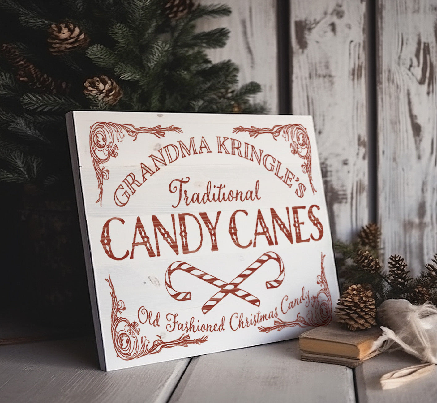 Candy Cane Cottage IOD Transfer 8"X12" Pad PAD